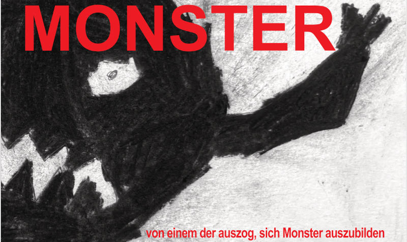 Postkarte zur Ausstellung "Monster"